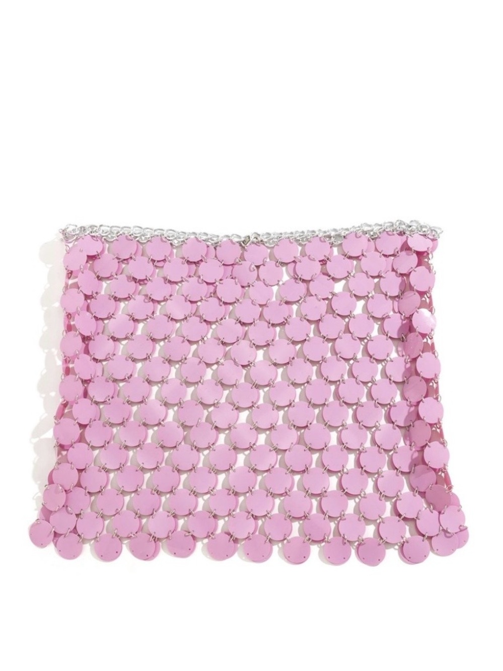 Pink disco Sequin Chain Mini Skirt - Picture 5 of 7